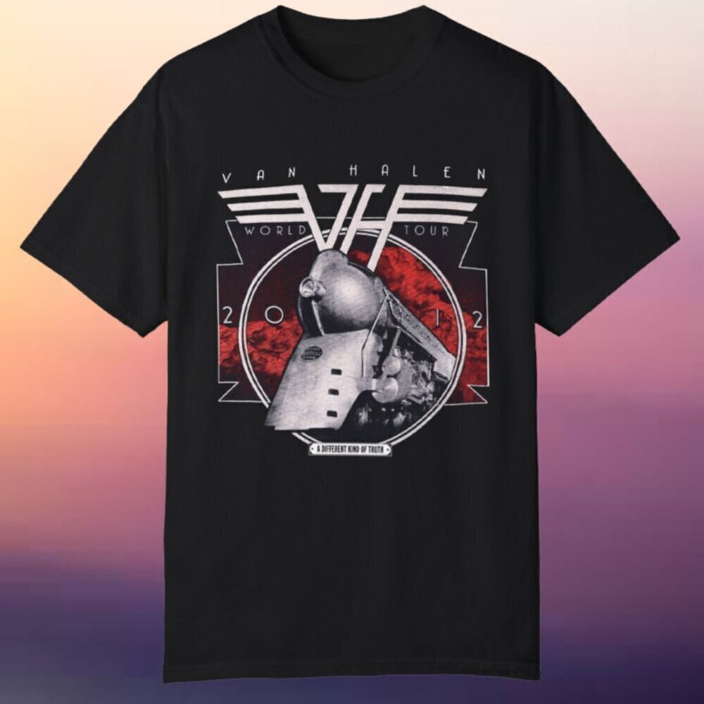 Van Halen 2012 A Different Kind Of Truth World Tour Fan Gift Graphic T-shirt.